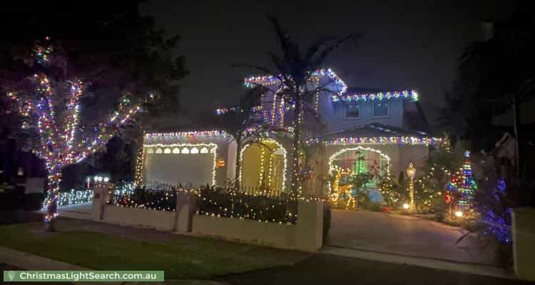 Christmas Light display at 103 Victoria Knox Avenue, Rowville