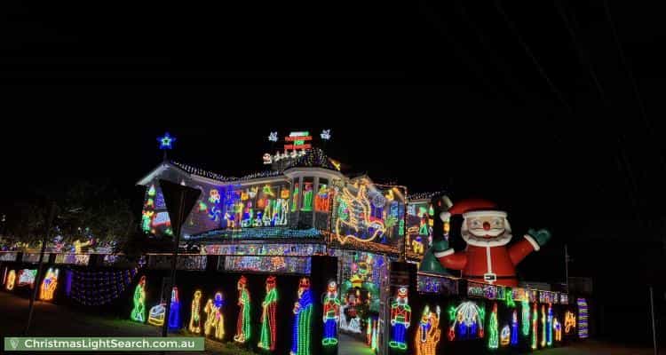 Christmas Light display at 28 Hixson Street, Bankstown