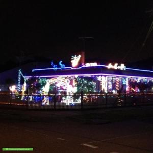 Christmas Light display at 436 South Road, Moorabbin