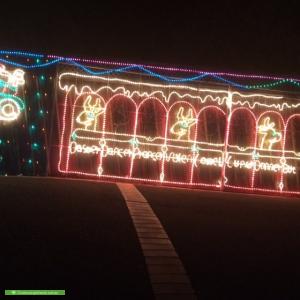 Christmas Light display at 82 Oakpark Drive, Chadstone
