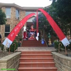 Christmas Light display at 19 Palamino Valley Court, Greenvale