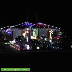Christmas Light display at 8 Ring Court, Dandenong North