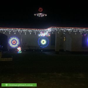 Christmas Light display at 21 Barnstaple Road, Salisbury