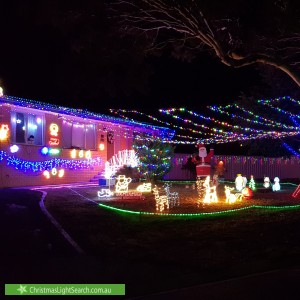 Christmas Light display at 12 Pockley Close, MacGregor