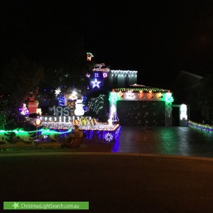 Christmas Light display at 18 Tully Place, Jerrabomberra