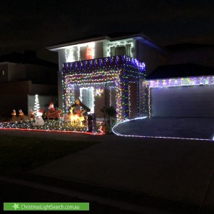 Christmas Light display at 9 River Rose Street, Greenvale