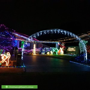 Christmas Light display at 18 Kneebone Street, Bonython