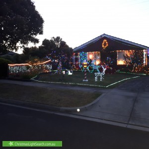 Christmas Light display at 8 Libere Court, Doncaster