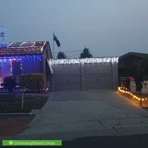 Christmas Light display at 20 Aronson Crescent, Gilmore