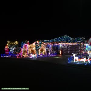 Christmas Light display at 14 Calophylla Way, High Wycombe