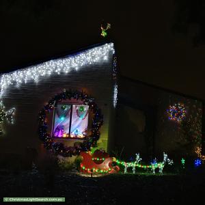 Christmas Light display at 11 Ammon Place, Kambah