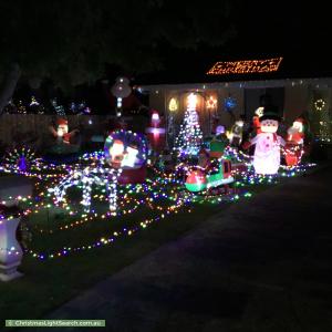 Christmas Light display at 16 Wariga Road, Glenorchy