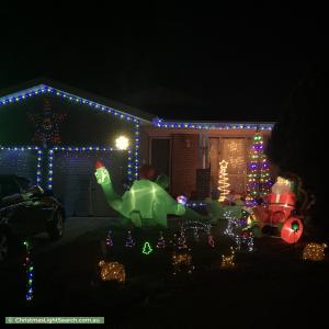 Christmas Light display at 15 Dent Place, Conder