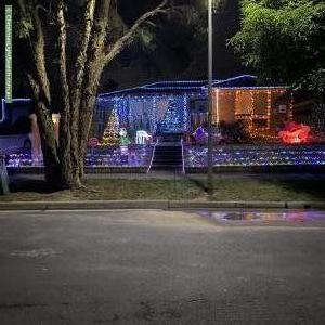 Christmas Light display at 18 Tyloid Square, Wantirna