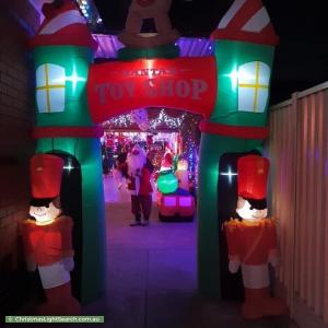 Christmas Light display at  31 Evell Street, Glenroy