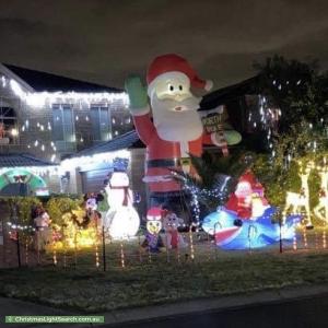 Christmas Light display at  Cardigan Crescent, Taylors Lakes