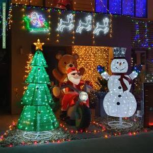Christmas Light display at 36 Whitebark Street, Wollert