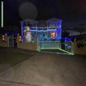 Christmas Light display at 24 Lawson Street, Matraville