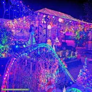Christmas Light display at 12 Sundown Drive, Paradise Point