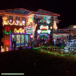 Christmas Light display at 6 Carter Crescent, Padstow Heights