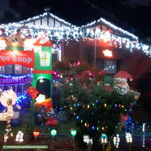 Christmas Light display at 17 Verbena Avenue, The Basin