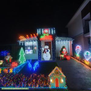 Christmas Light display at 36 Kiewa Grove, Box Hill
