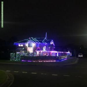 Christmas Light display at 2 Carlisle Crescent, Kellyville