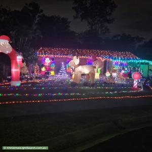 Christmas Light display at 4 Cyril Court, Hillcrest