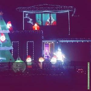 Christmas Light display at  Gladstone Parade, Glenroy