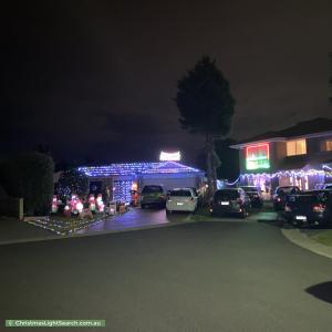 Christmas Light display at 5 Primrose Place, Epping