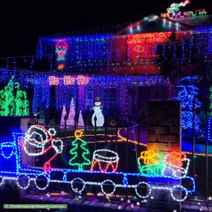 Christmas Light display at 21 Linfield Street, Mansfield