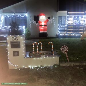 Christmas Light display at 36 Faucett Street, Latham