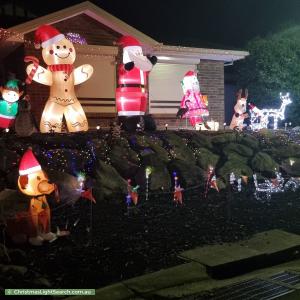 Christmas Light display at 1 Crown Court, Gulfview Heights