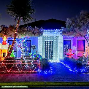 Christmas Light display at 20 Borrillo Avenue, Newton