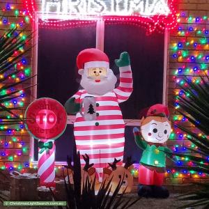 Christmas Light display at 5 Jarrod Drive, Hastings