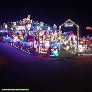 Christmas Light display at 16 Lightwood Avenue, Seymour