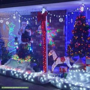 Christmas Light display at 1 Parr Place, Karabar