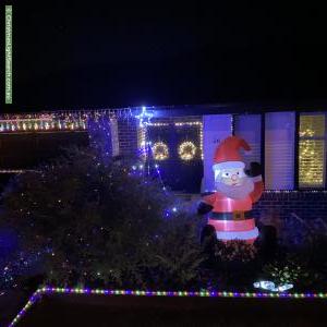 Christmas Light display at 26 Goldfinch Way, Hewett
