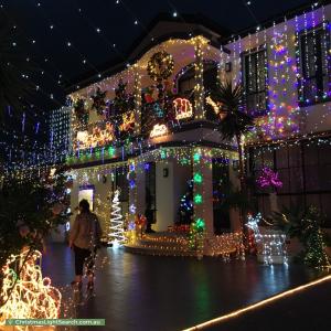 Christmas Light display at 50 Blantyre Avenue, Chelsea