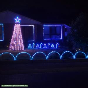 Christmas Light display at 14 Alderman Street, Evatt