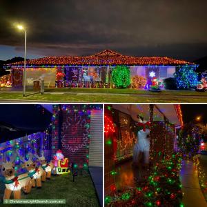Christmas Light display at 4 Trisha Drive, Rowville