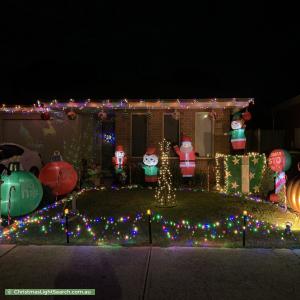 Christmas Light display at 24 Wattlewoods Place, Carrum Downs