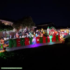 Christmas Light display at 12 Sutherland Court, Endeavour Hills