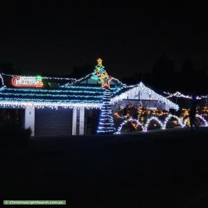 Christmas Light display at 14 Marwick Court, Greenwith