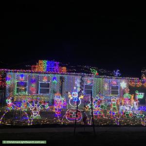 Christmas Light display at 50 Tiparra Avenue, Park Holme