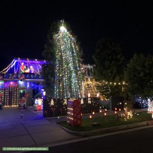 Christmas Light display at 7A Claronga Street, Bentleigh East