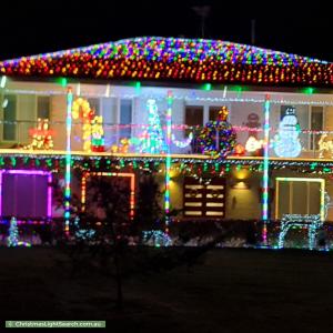 Christmas Light display at 5 Goldthorp Court, Frankston South