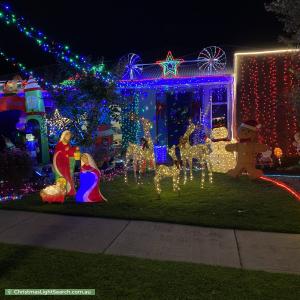 Christmas Light display at 22 Wonga Mews, Wonga Park