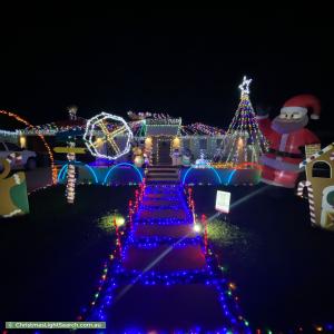 Christmas Light display at 69 Coogee Road, Munster