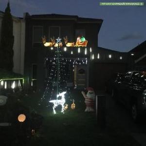 Christmas Light display at 28 West Court, Williamstown